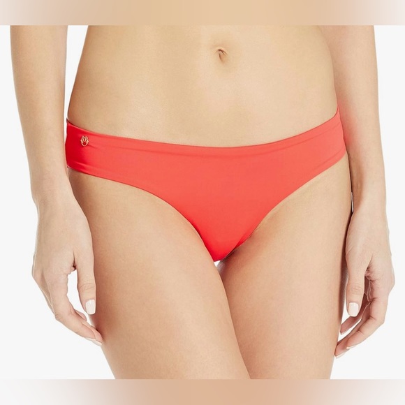 Maaji Red & Floral reversible bikini bottom Size Large NWT - Picture 1 of 15